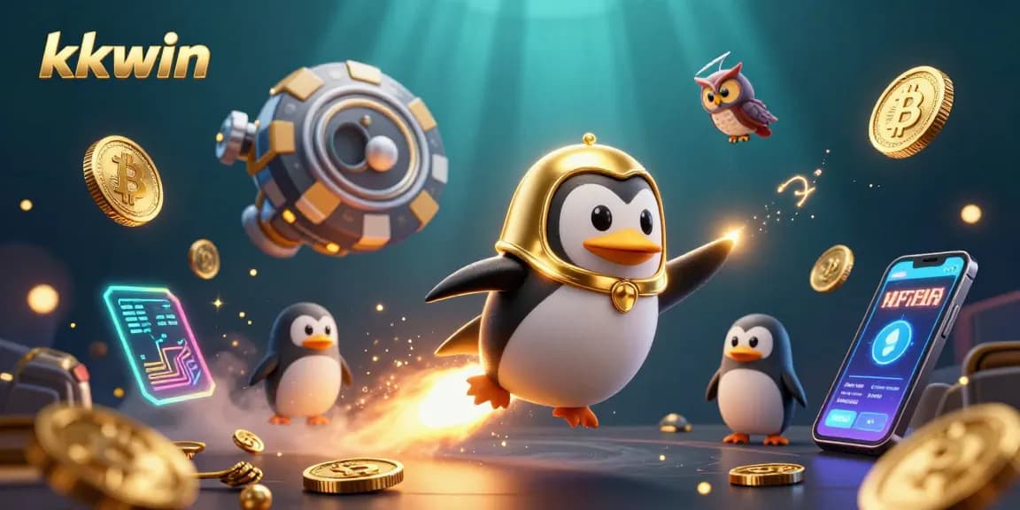 Experience the thrill of kkwin with 3D cartoon characters depicting exciting casino adventures in space.