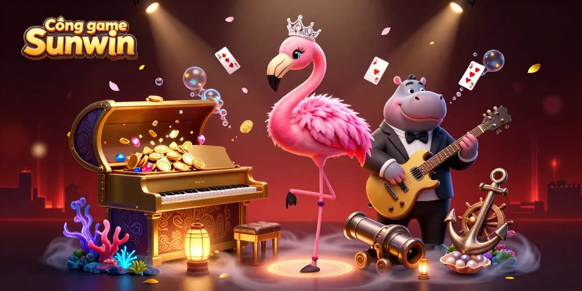 Experience the exhilarating Cổng game Sunwin with vibrant characters and dynamic gaming elements.