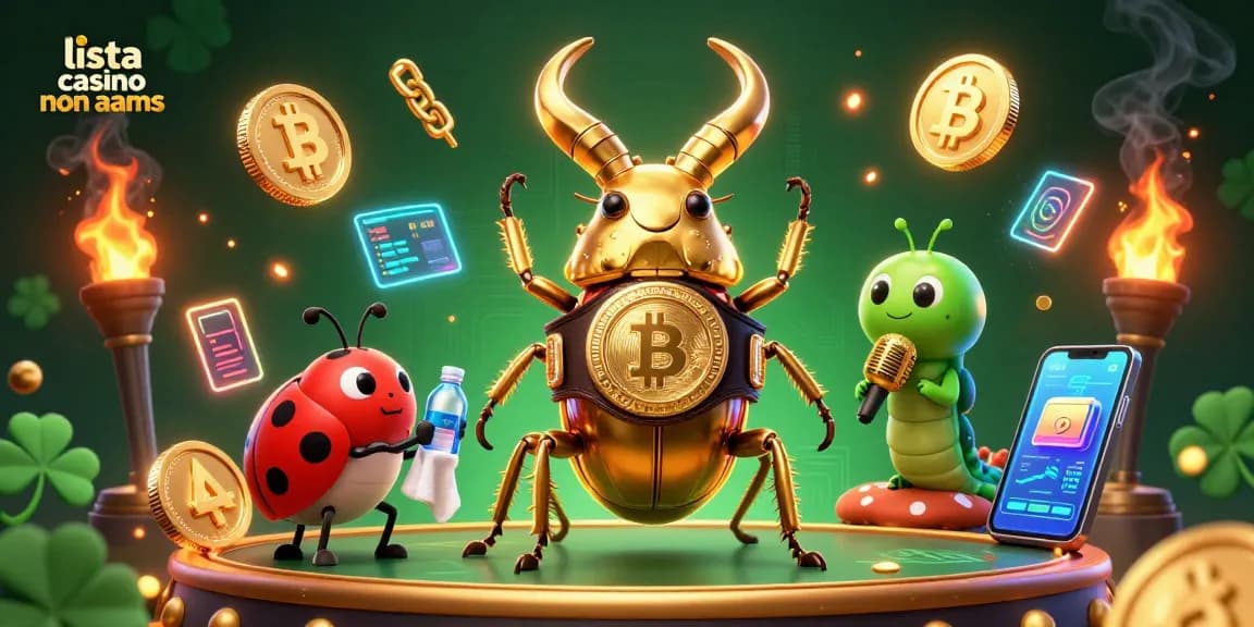Experience the thrill at lista casino non aams with vibrant 3D characters and crypto elements.