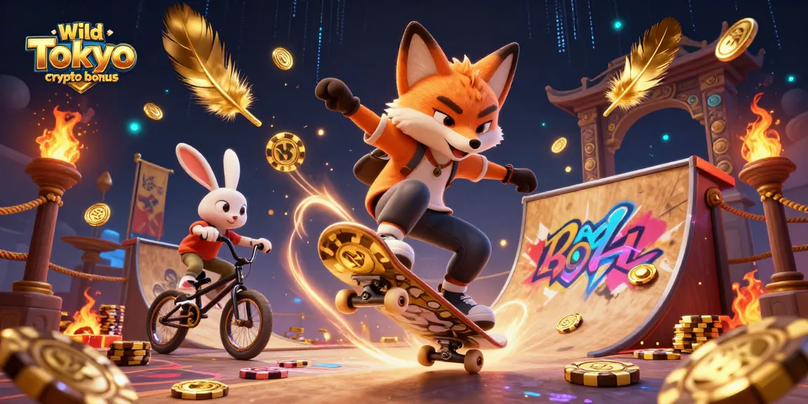 Gioca con il bonus Wild Tokyo crypto e vinci giri gratuiti nei giochi tra simboli neon.