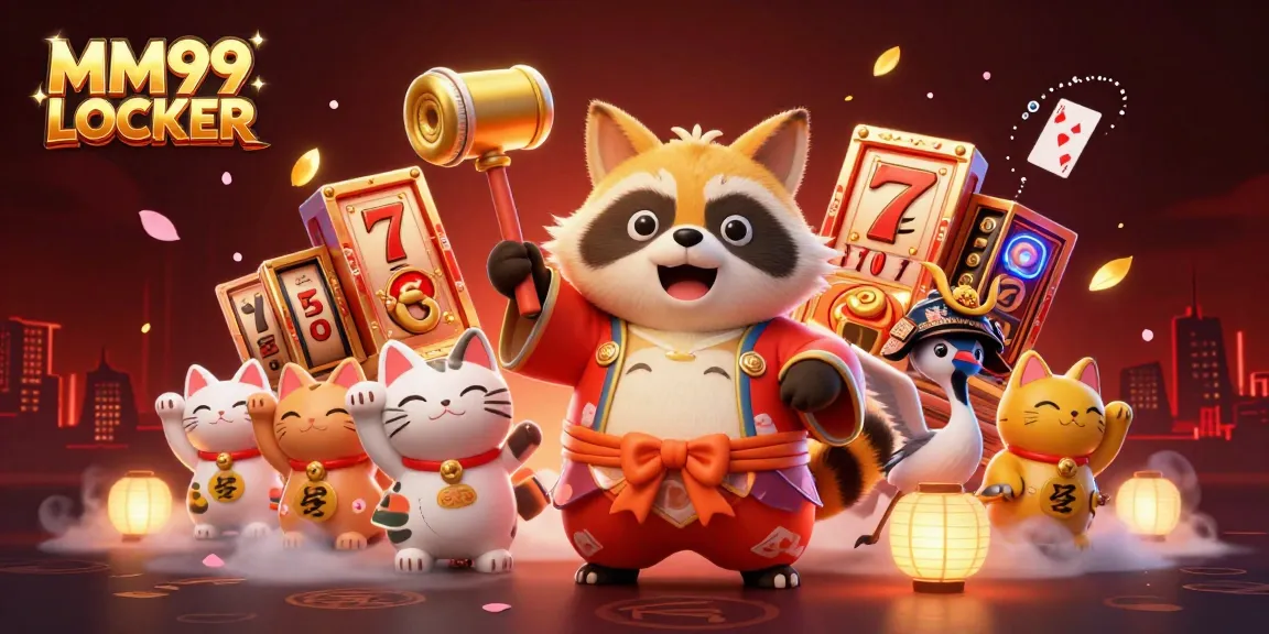 Experience the thrill of MM99 LOCKER with vibrant characters and dynamic slot elements.