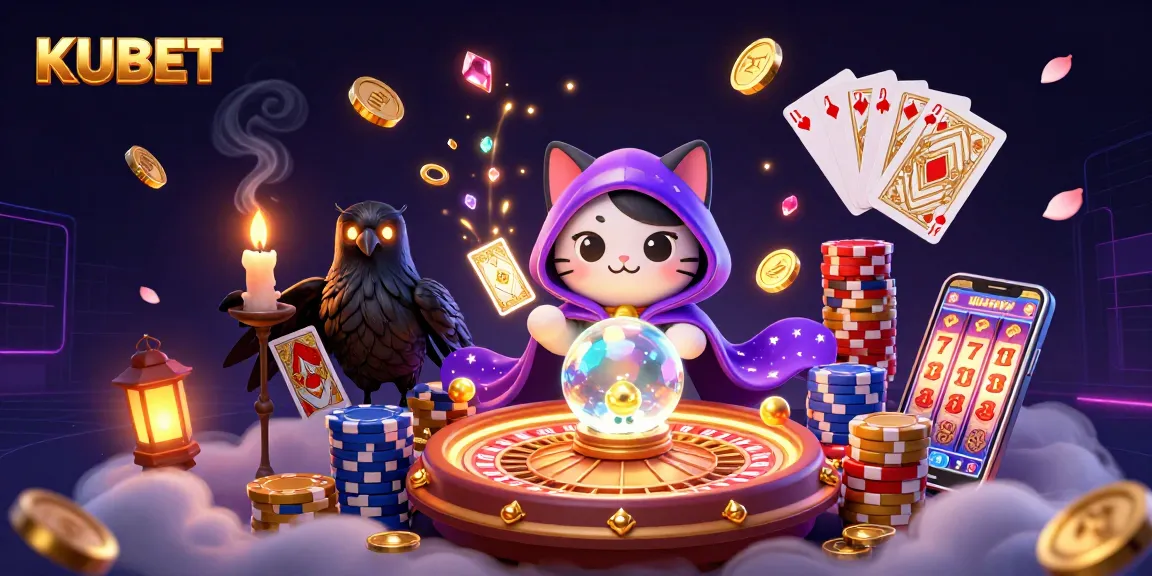 KUBET offers engaging casino gameplay images featuring mystical characters, dynamic chips, and games.