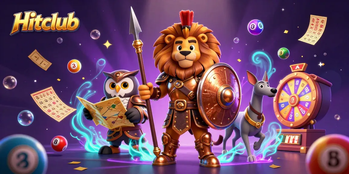 Hitclub offers thrilling gameplay with vibrant lottery elements and dynamic characters in a rich casino setting.